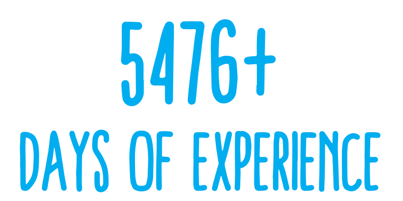 5476+ Days of Experience